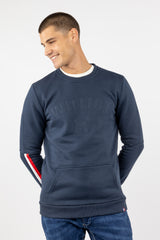 Sudadera Logo Tipo Parche Marino