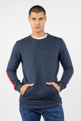 Sudadera Logo Tipo Parche Marino