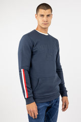 Sudadera Logo Tipo Parche Marino