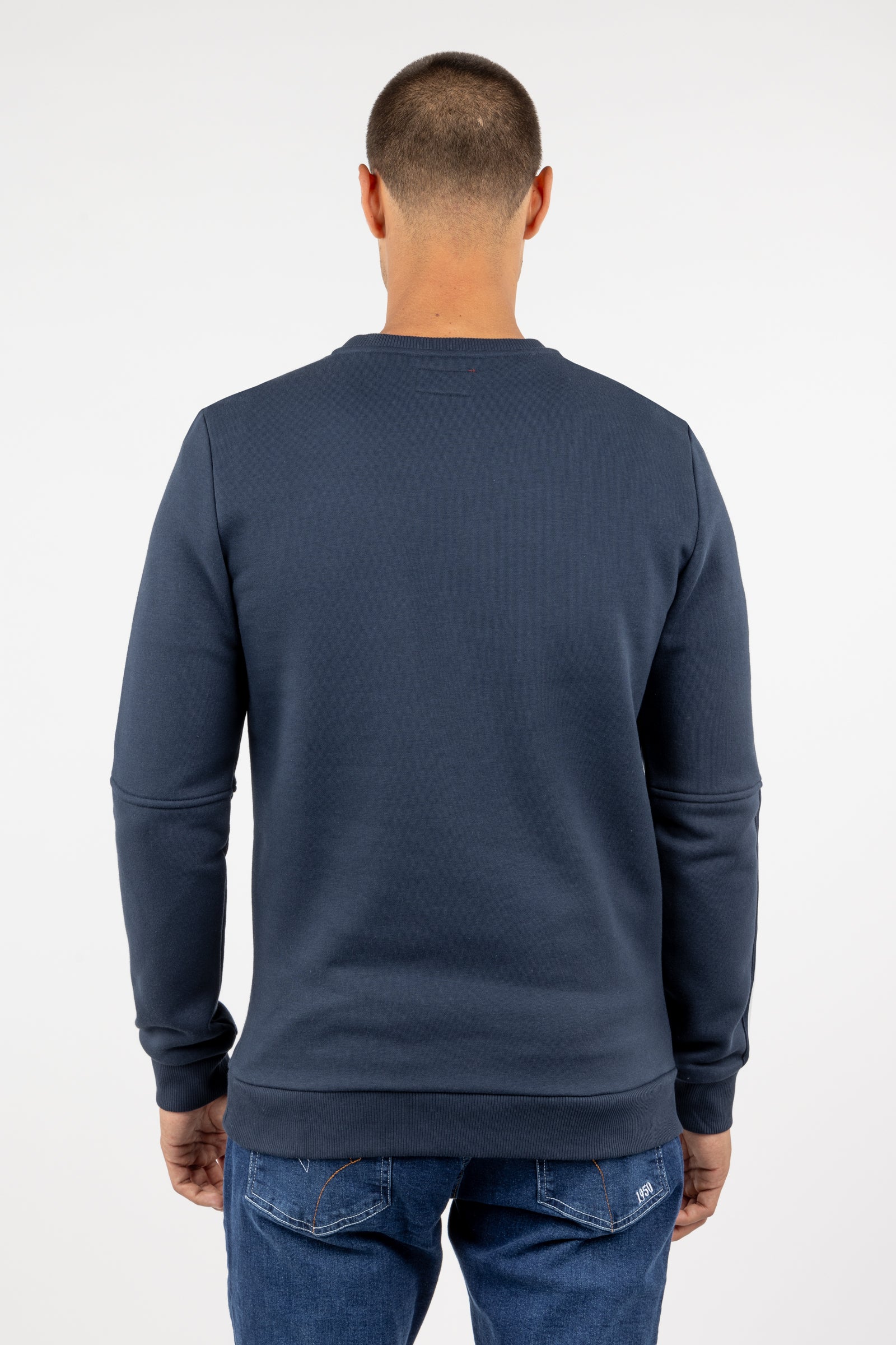 Sudadera Logo Tipo Parche Marino
