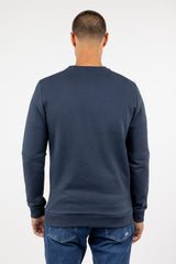 Sudadera Logo Tipo Parche Marino