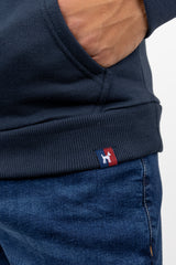 Sudadera Logo Tipo Parche Marino