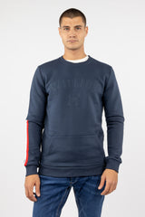 Sudadera Logo Tipo Parche Marino