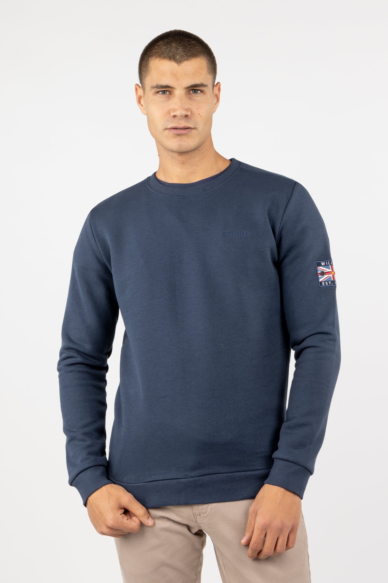 Sudadera Parche Bandera Marino