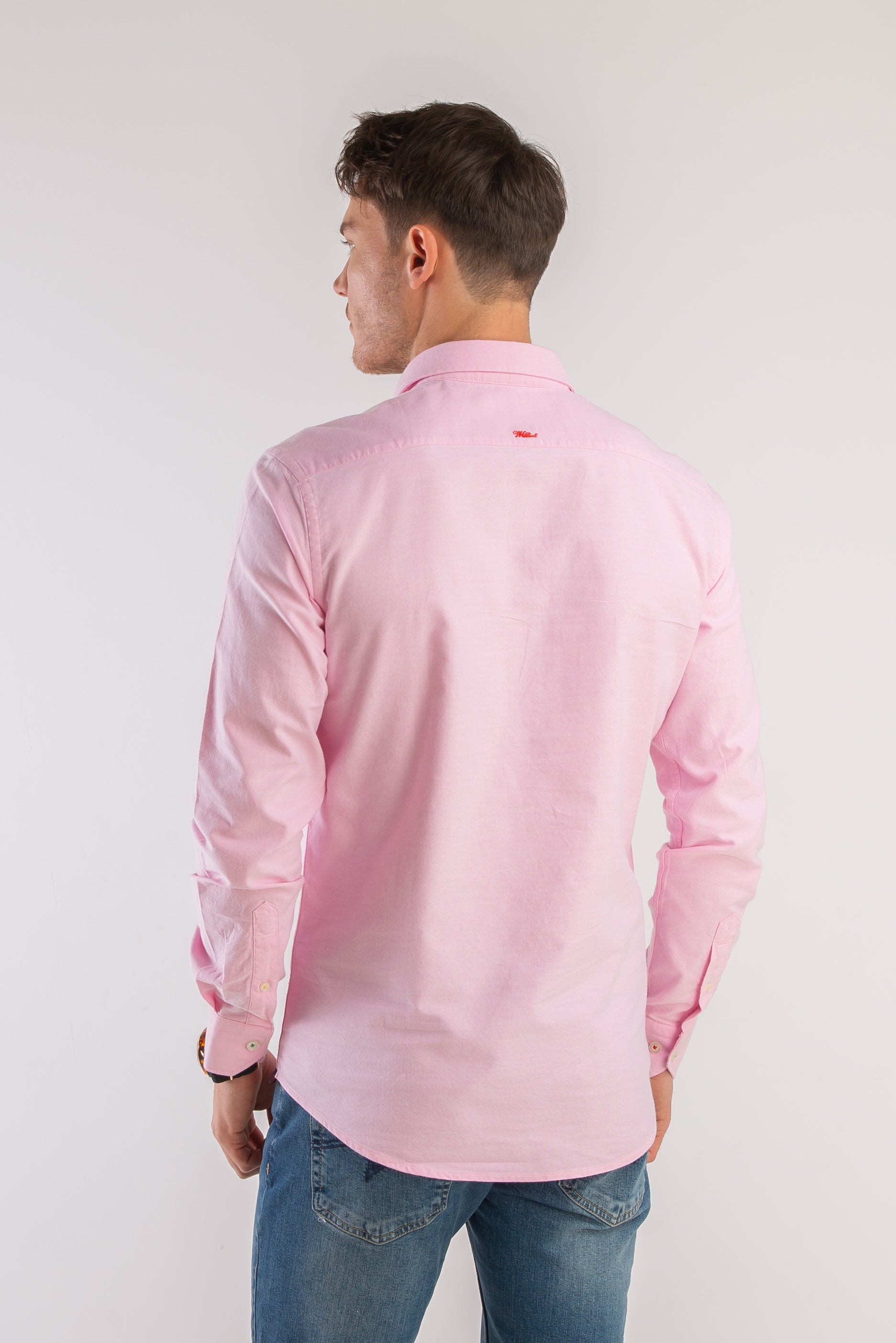 Camisa Polera Oxford Rosa