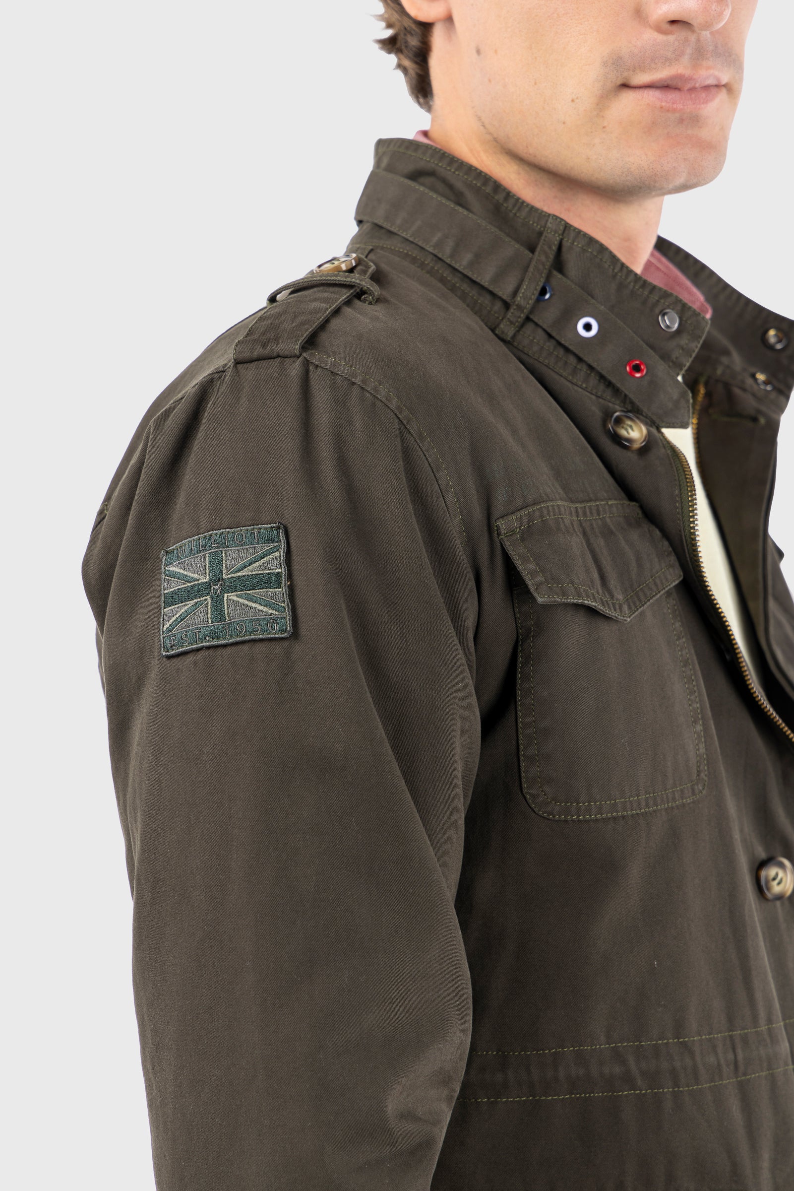 Sahariana Con Parches Khaki
