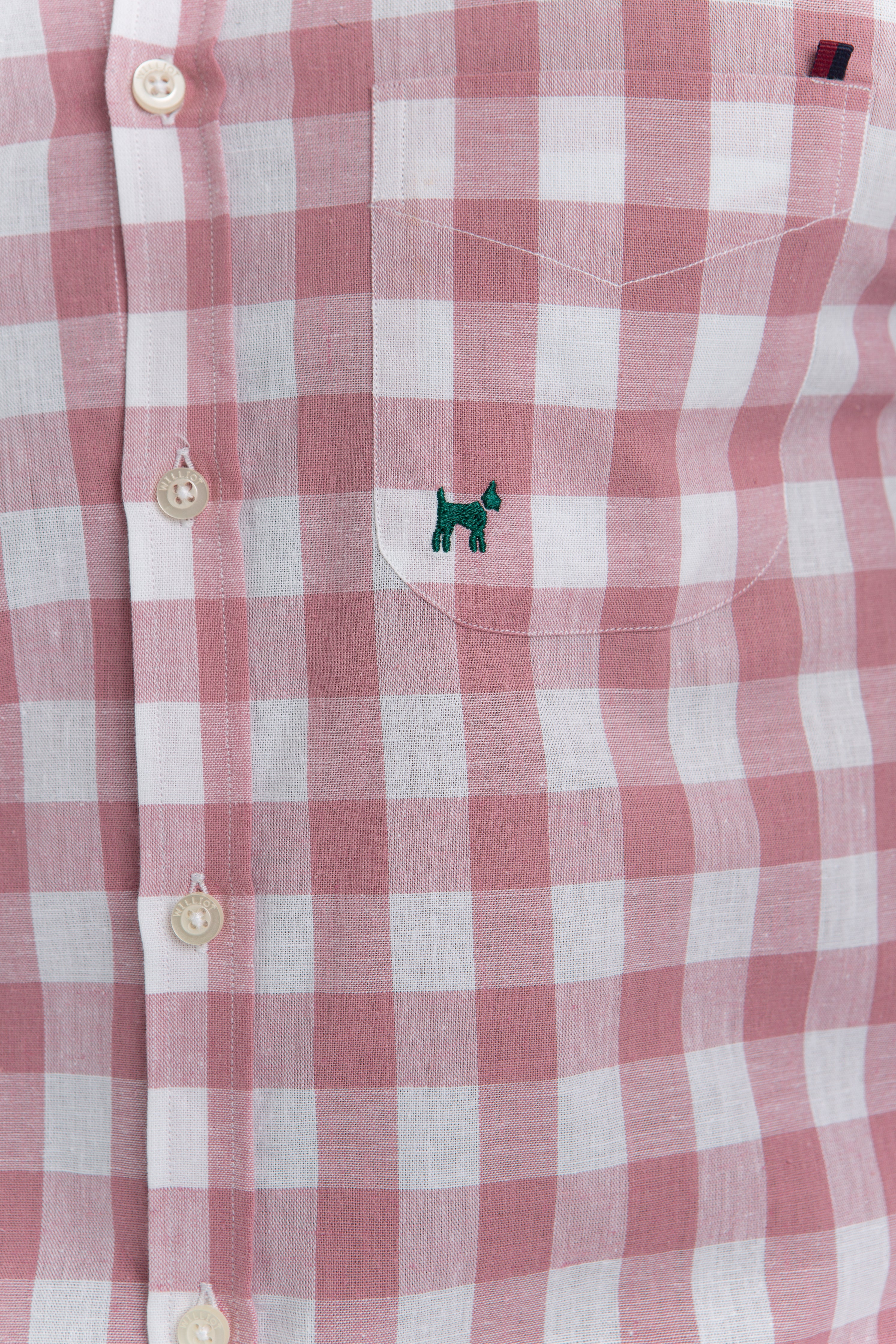Camisa Cuadro Grande Marsala