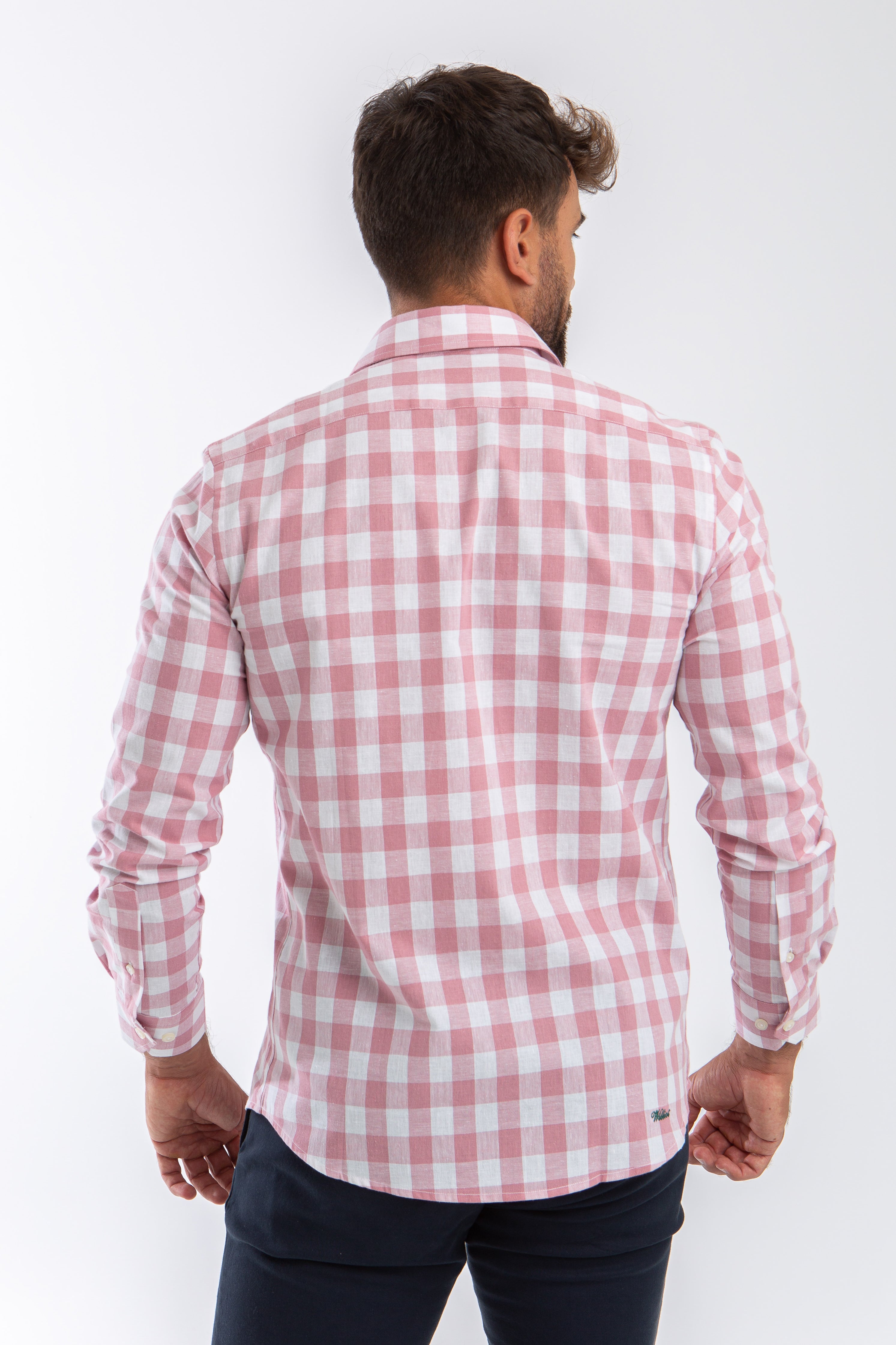 Camisa Cuadro Grande Marsala