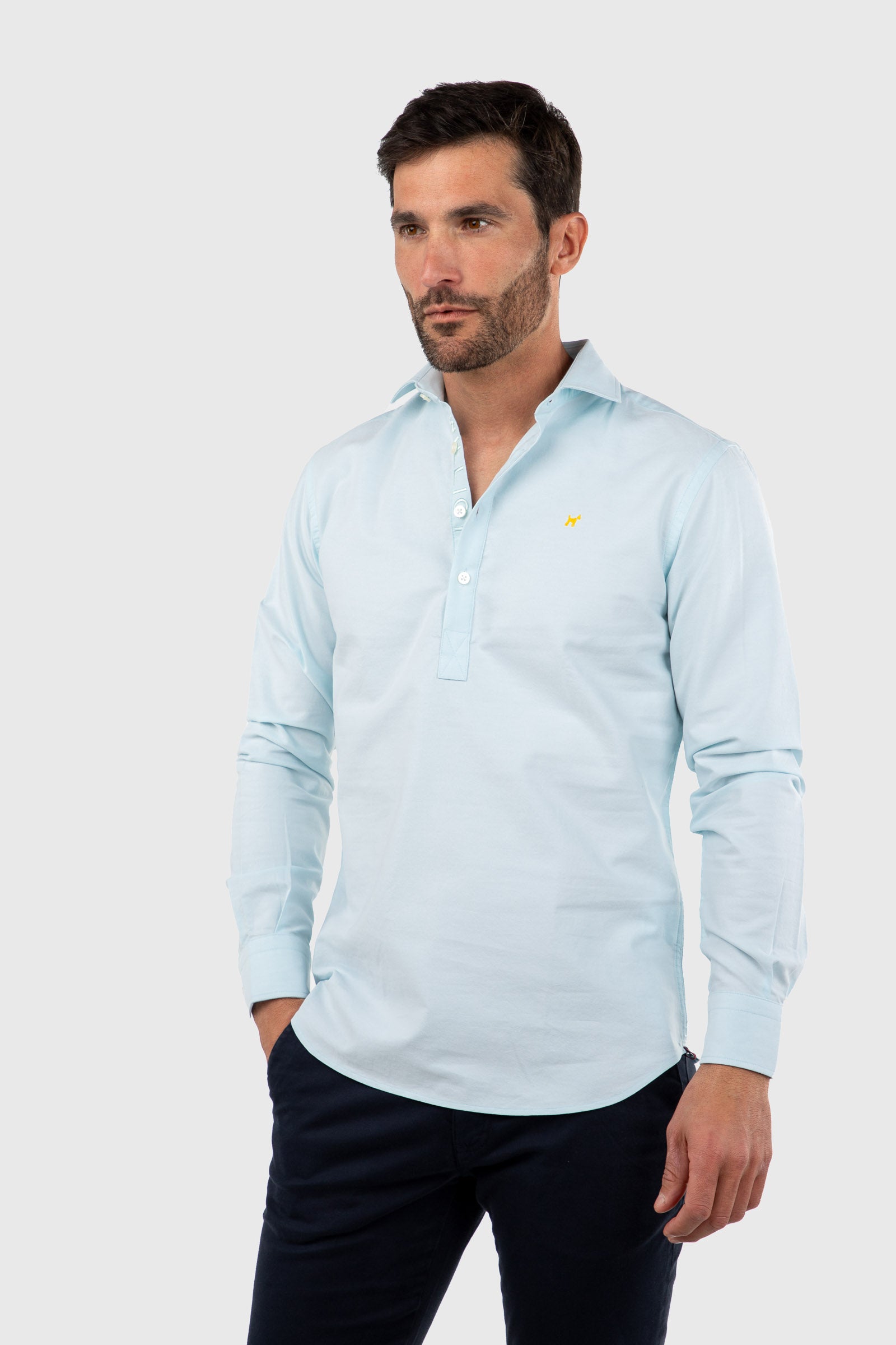 Camisa Polera Turquesa