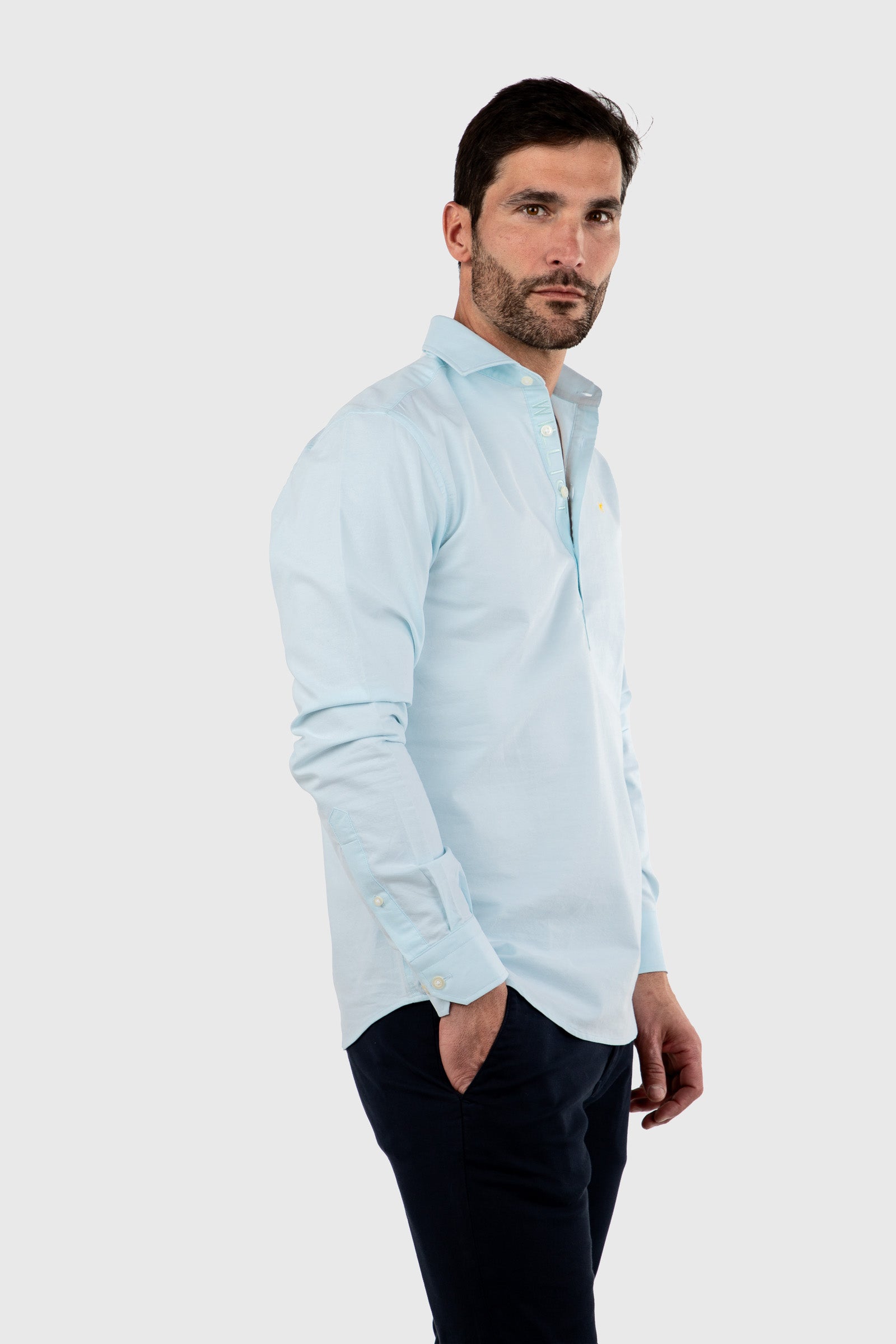 Camisa Polera Turquesa