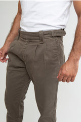 Pantalón Pinzas con Correas Khaki