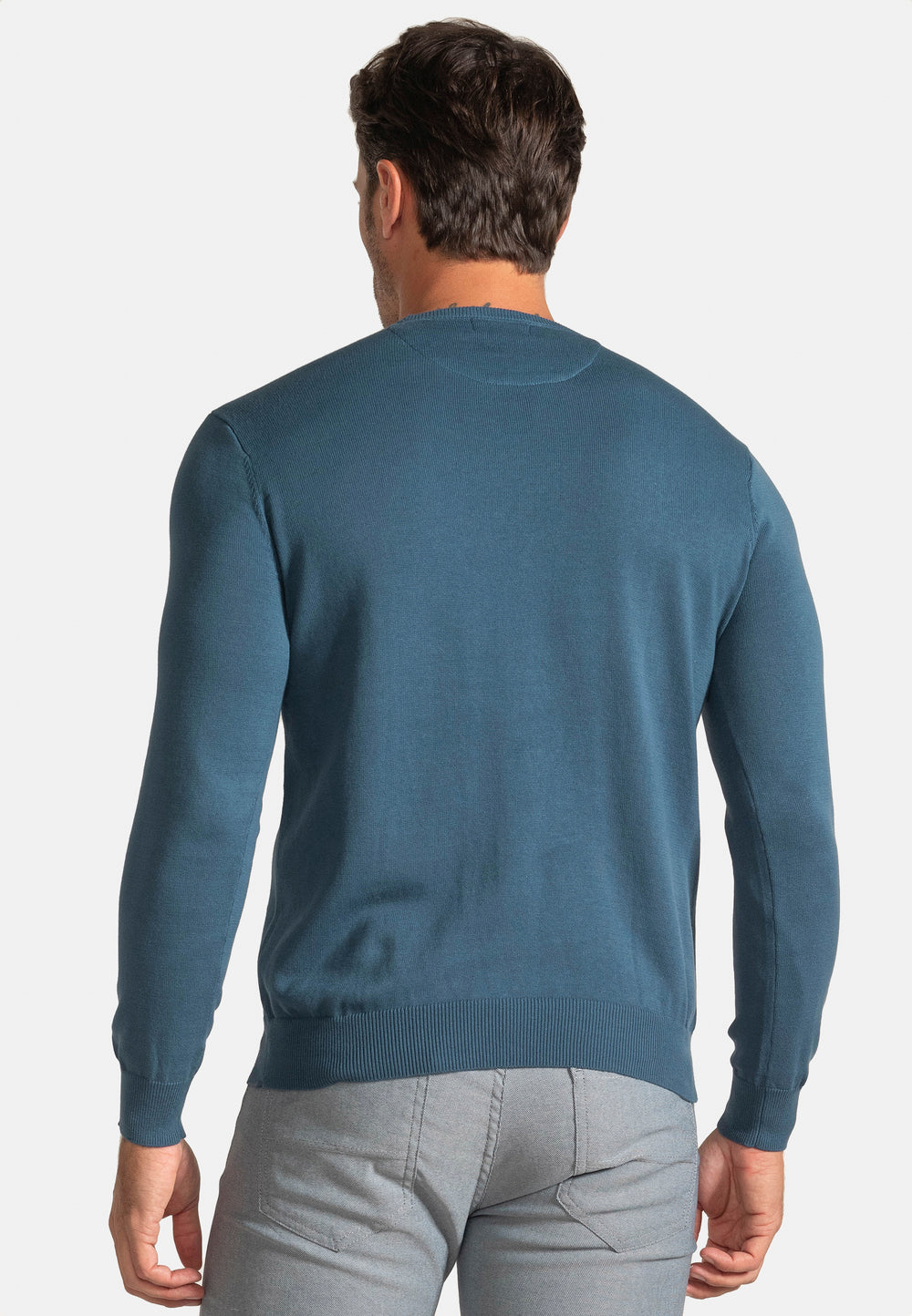 Indicode IDMorler - Camiseta De Manga Corta Para Hombre, Con Rayas, 100% Algodón, Con Cuello Redondo, Negro (999), M