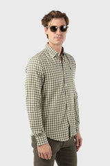 Camisa Cuadros Harvard Verde Slim Fit