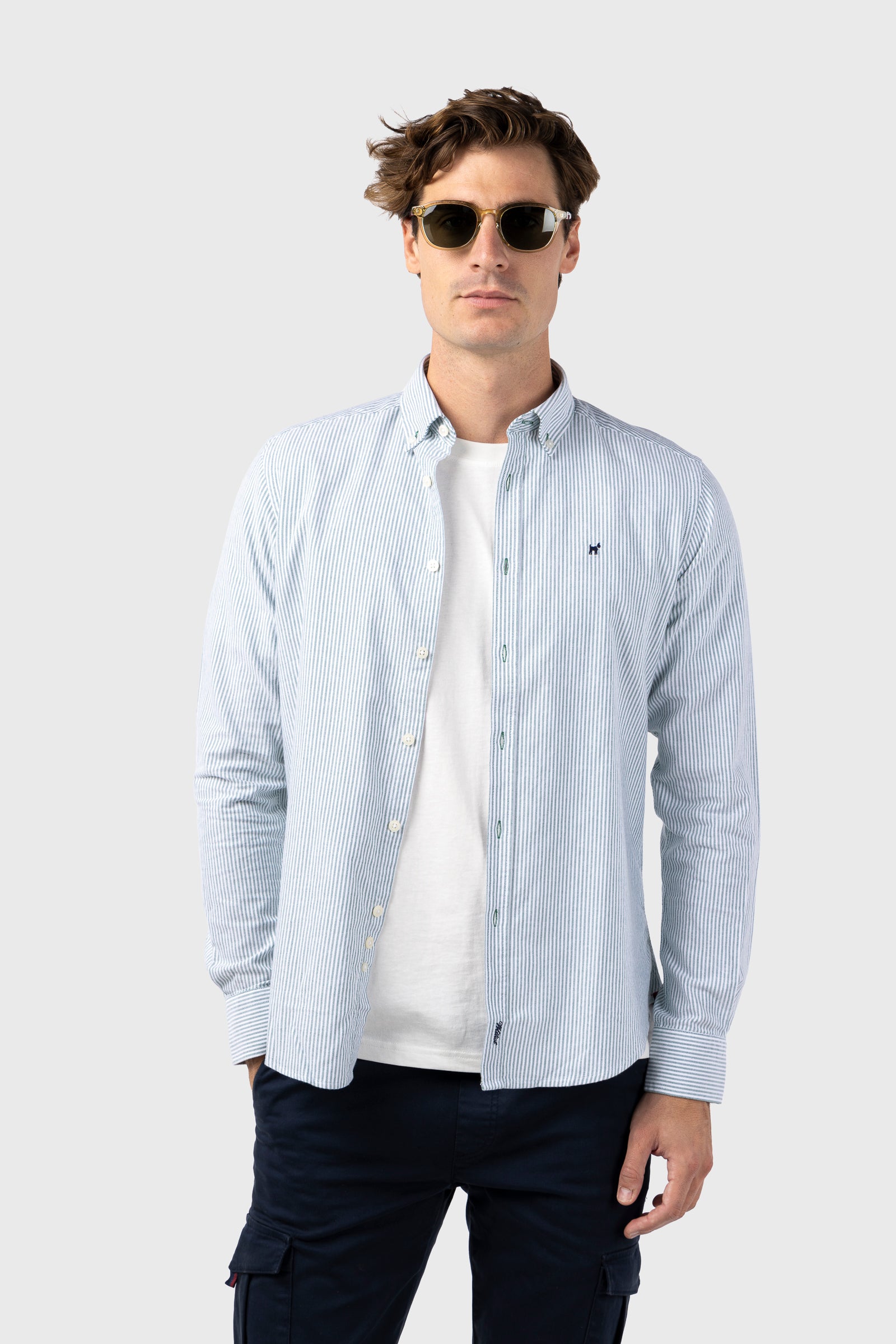Camisa Raya Oxford Verde