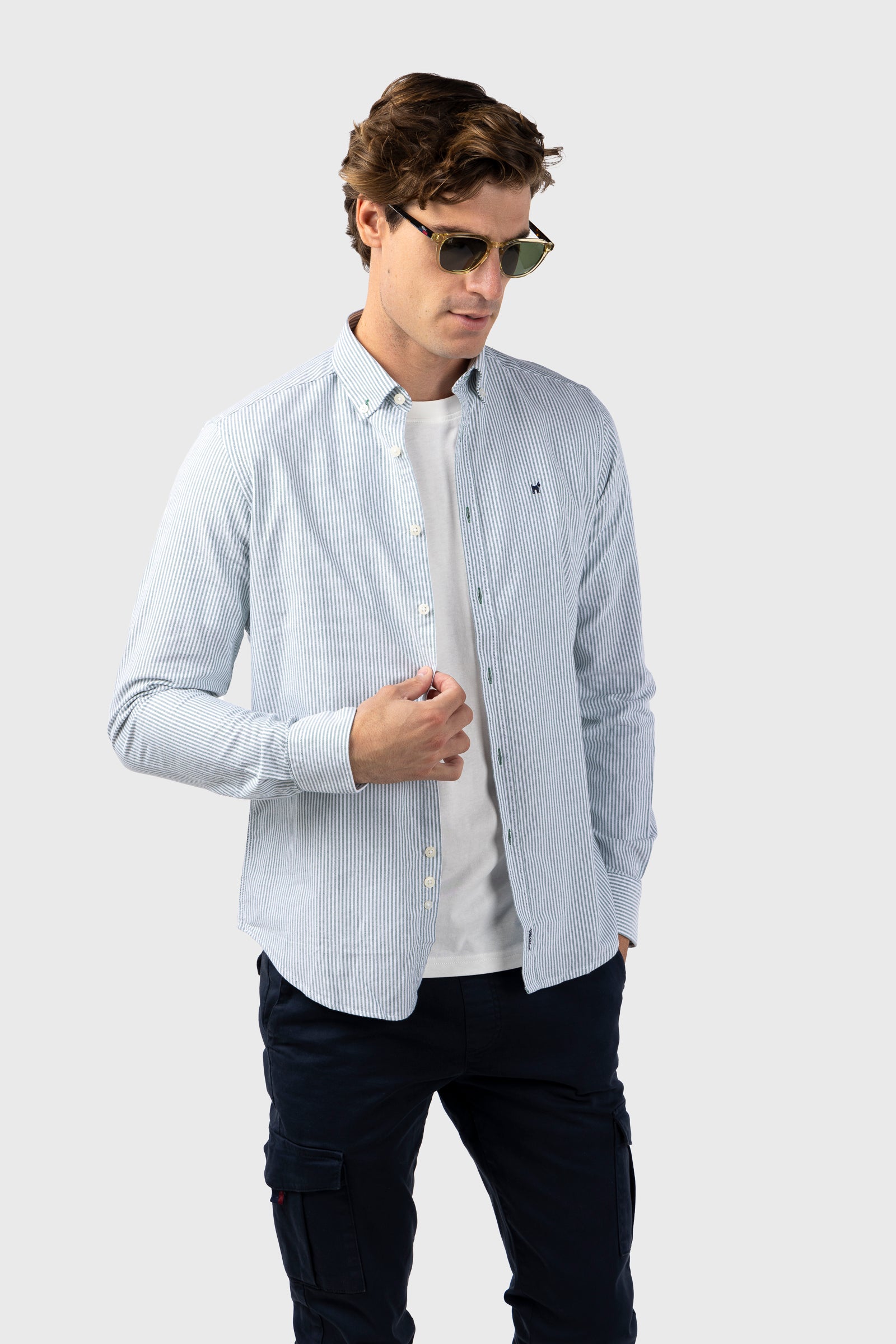 Camisa Raya Oxford Verde