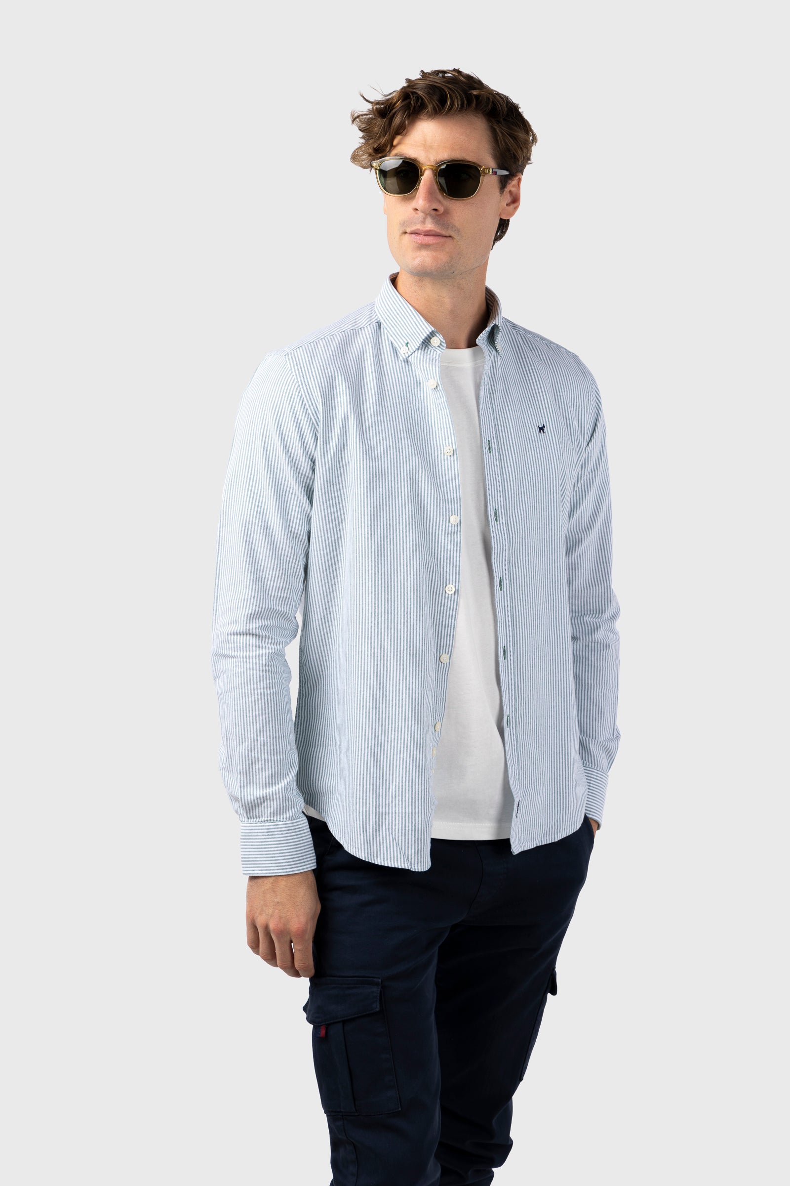 Camisa Raya Oxford Verde