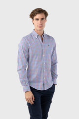 Camisa Cuadro Multicolor Oxford Slim Fit