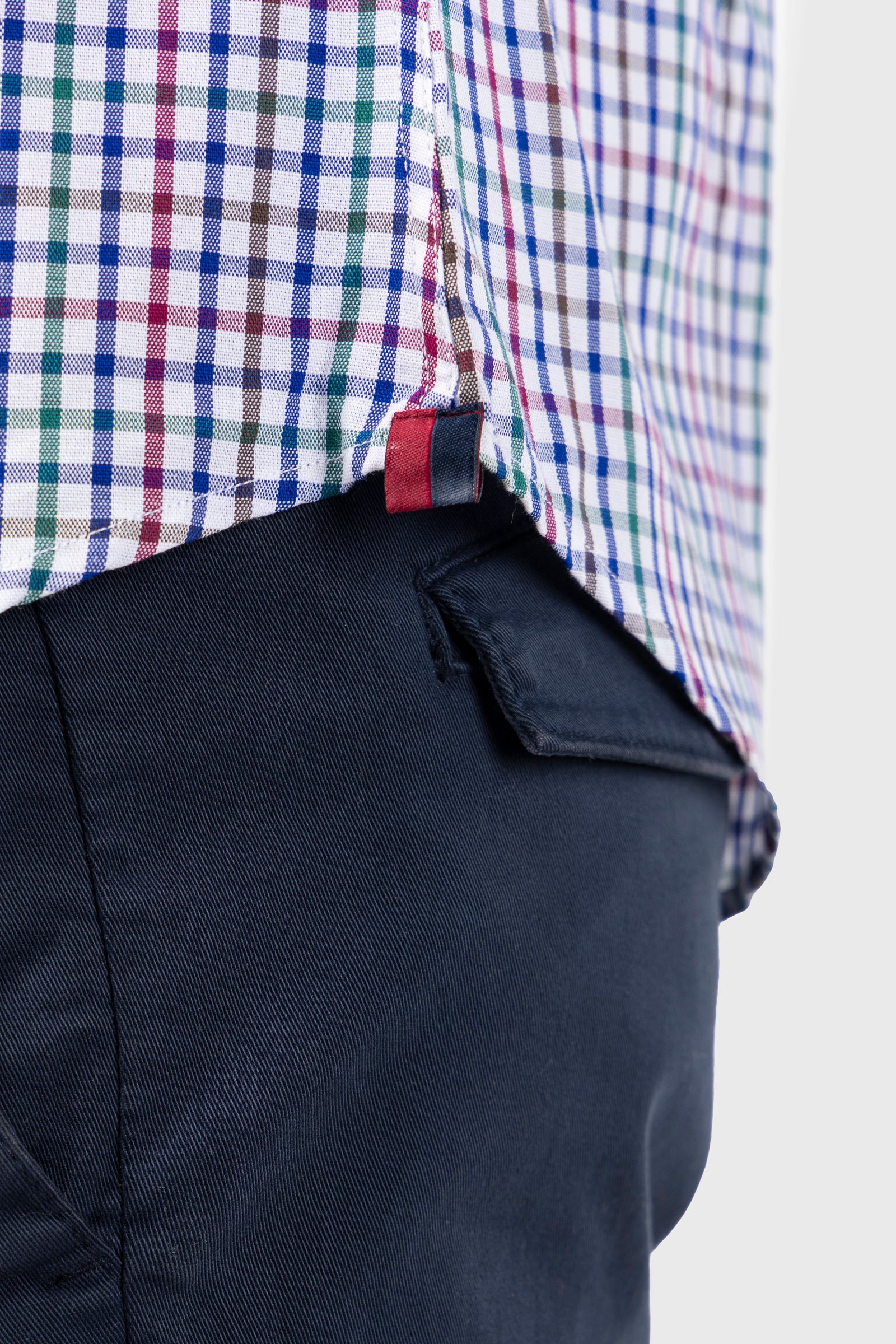 Camisa Cuadro Multicolor Oxford Slim Fit