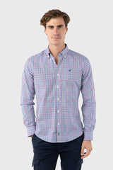 Camisa Cuadro Multicolor Oxford Slim Fit
