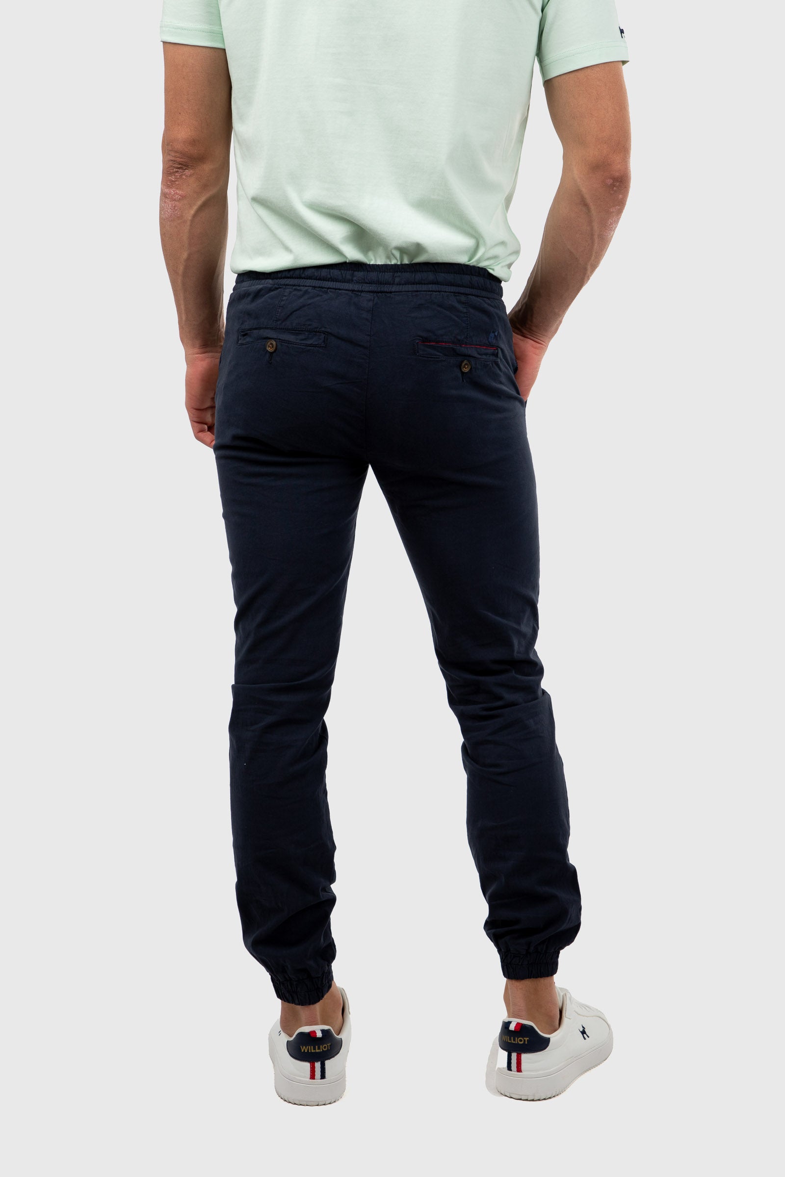 Pantalón Jogger Lino Azul Marino