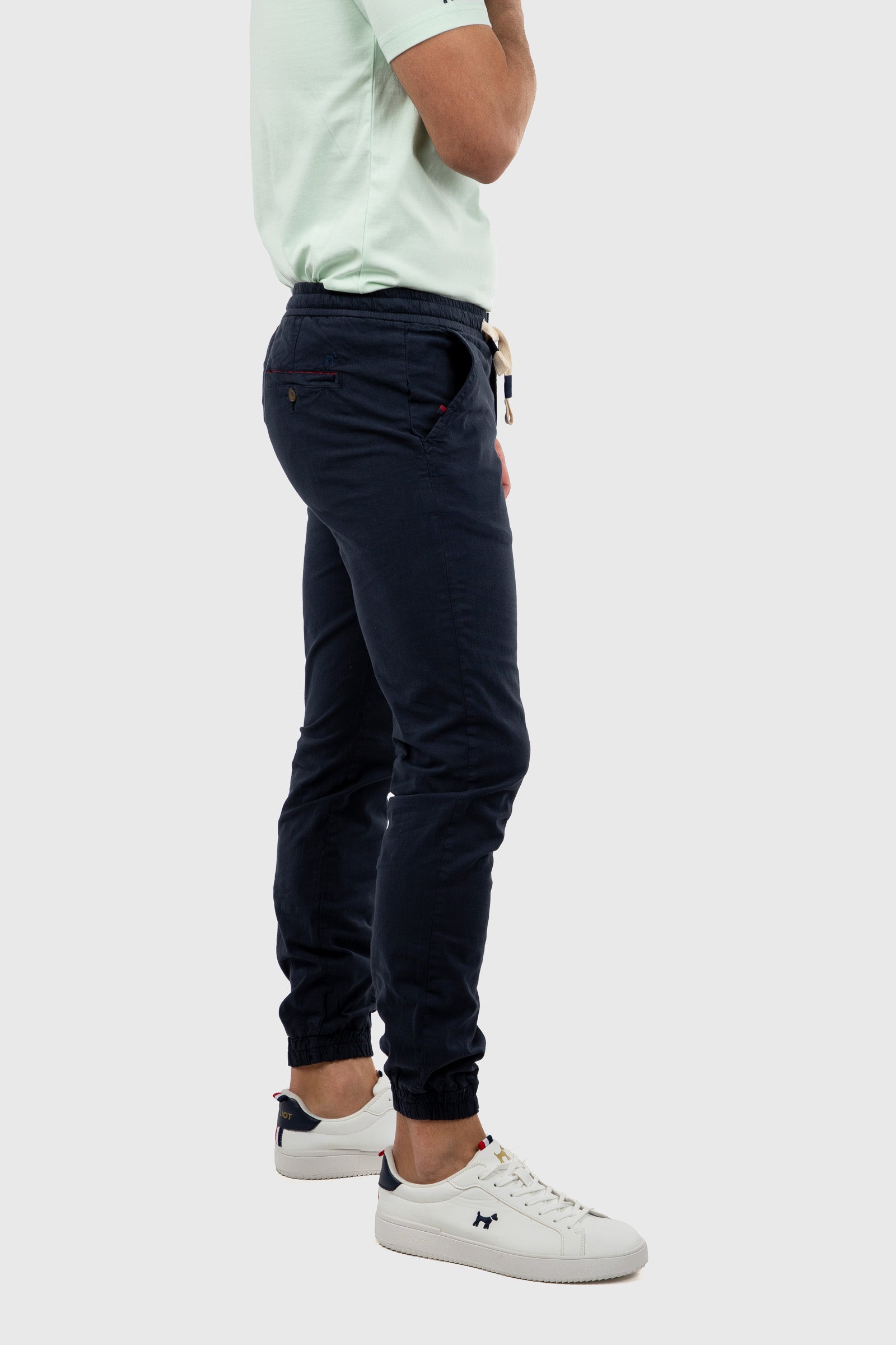 Pantalón Jogger Lino Azul Marino