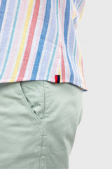 Camisa Rayas Multicolor Lino