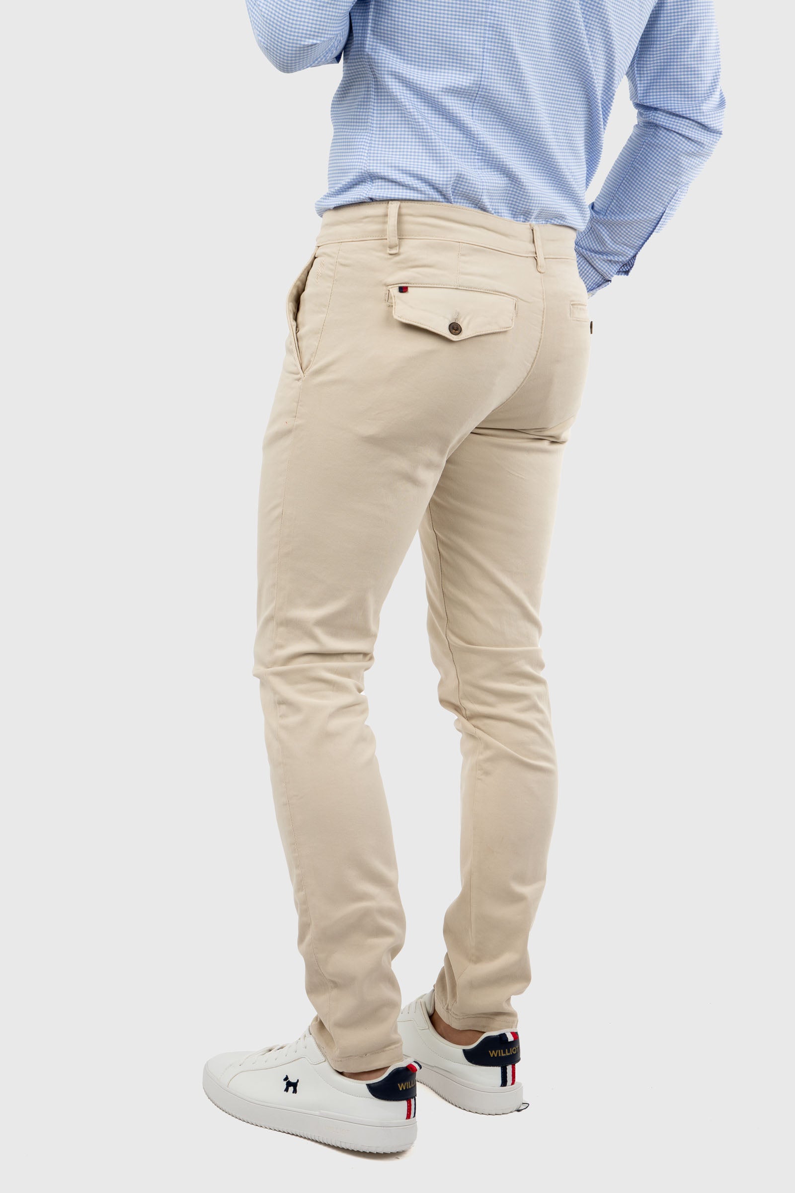 Pantalón Chino Slim Beige