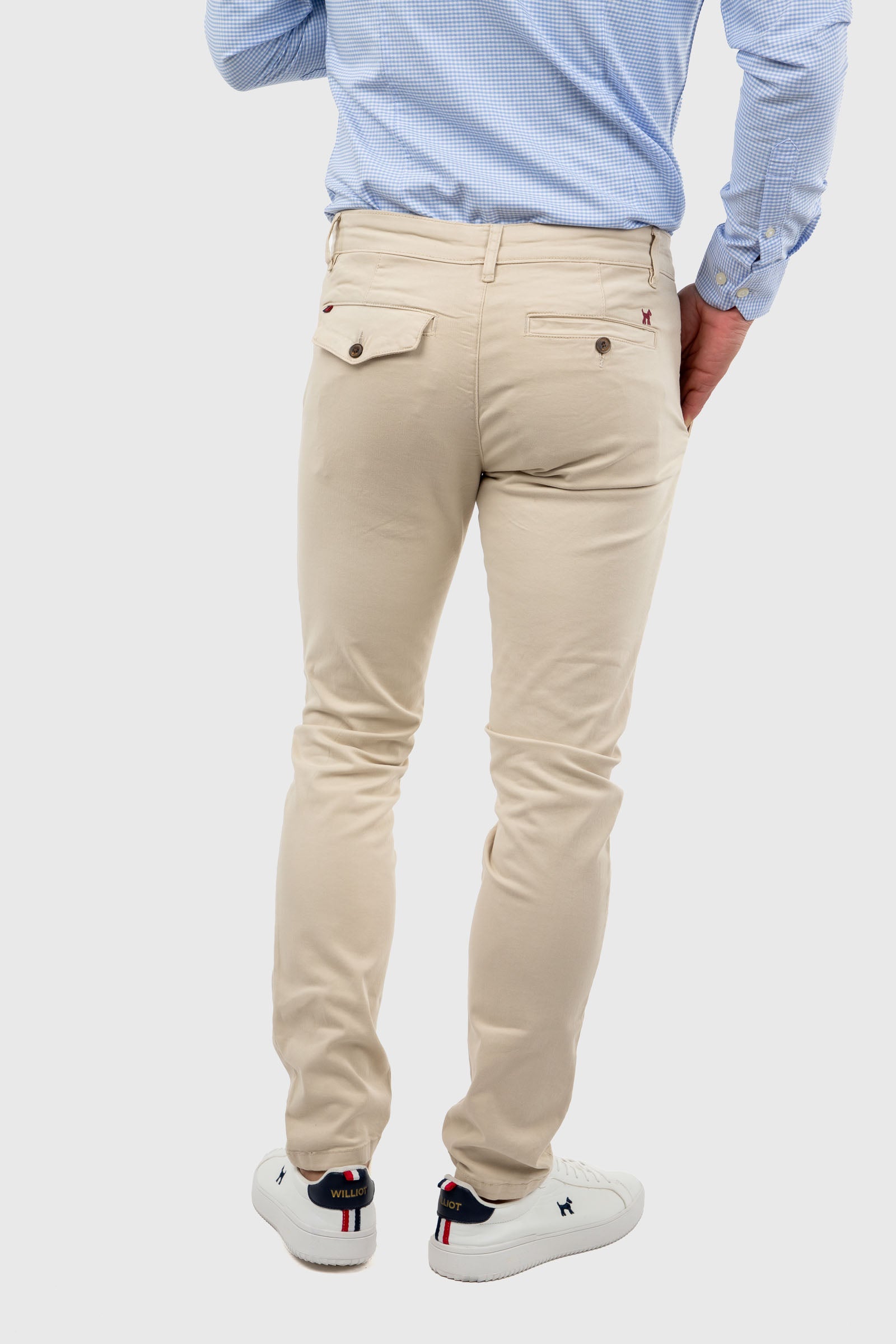 Pantalón Chino Slim Beige