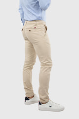 Pantalón Chino Slim Beige