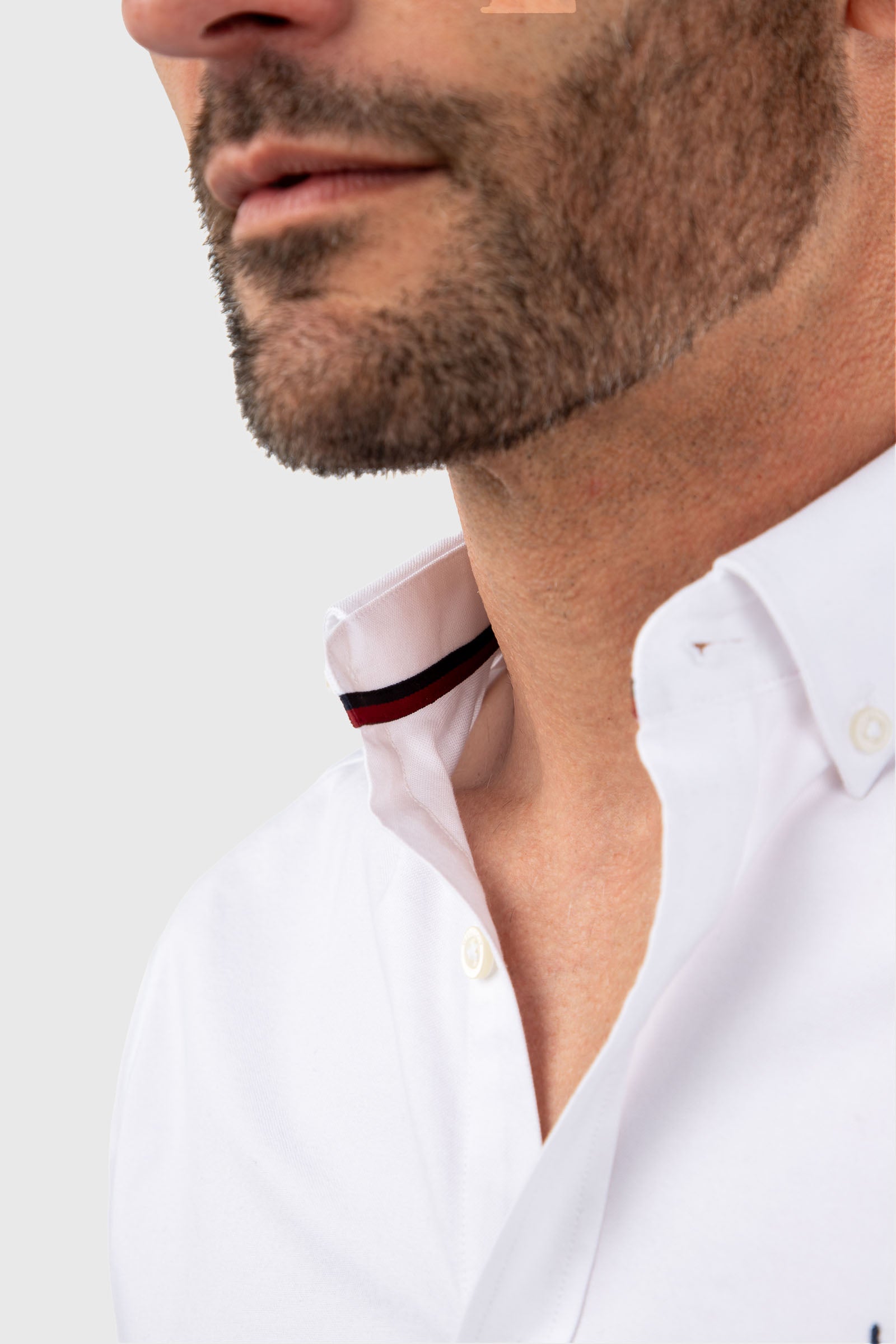 Camisa Oxford Slim Fit Blanco