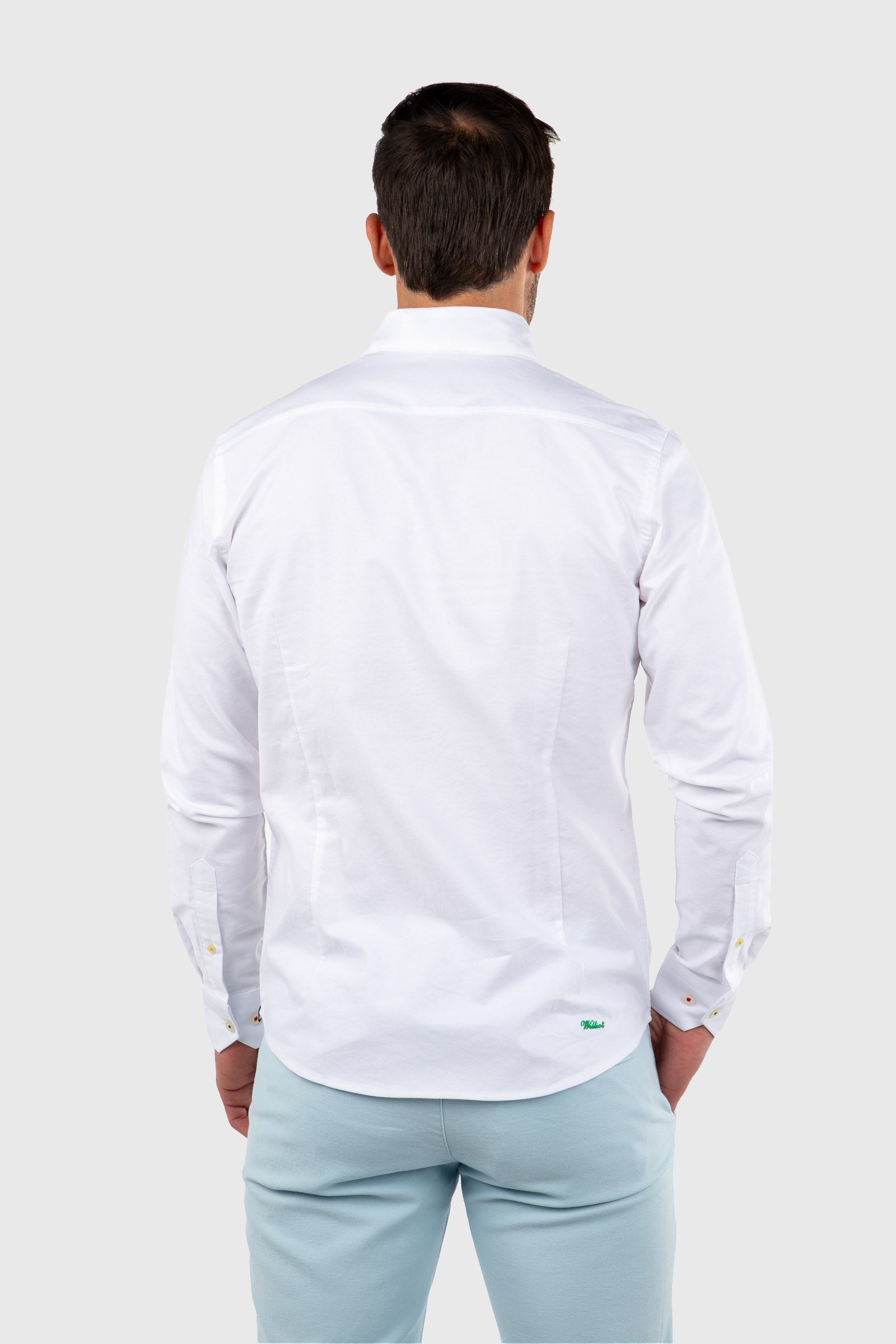 Camisa Oxford Slim Fit Blanco