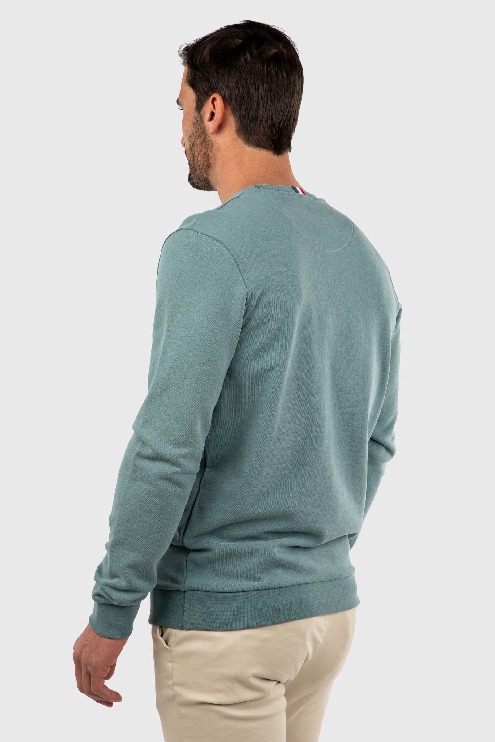 Sudadera Lavada Fade Out Verde Botella
