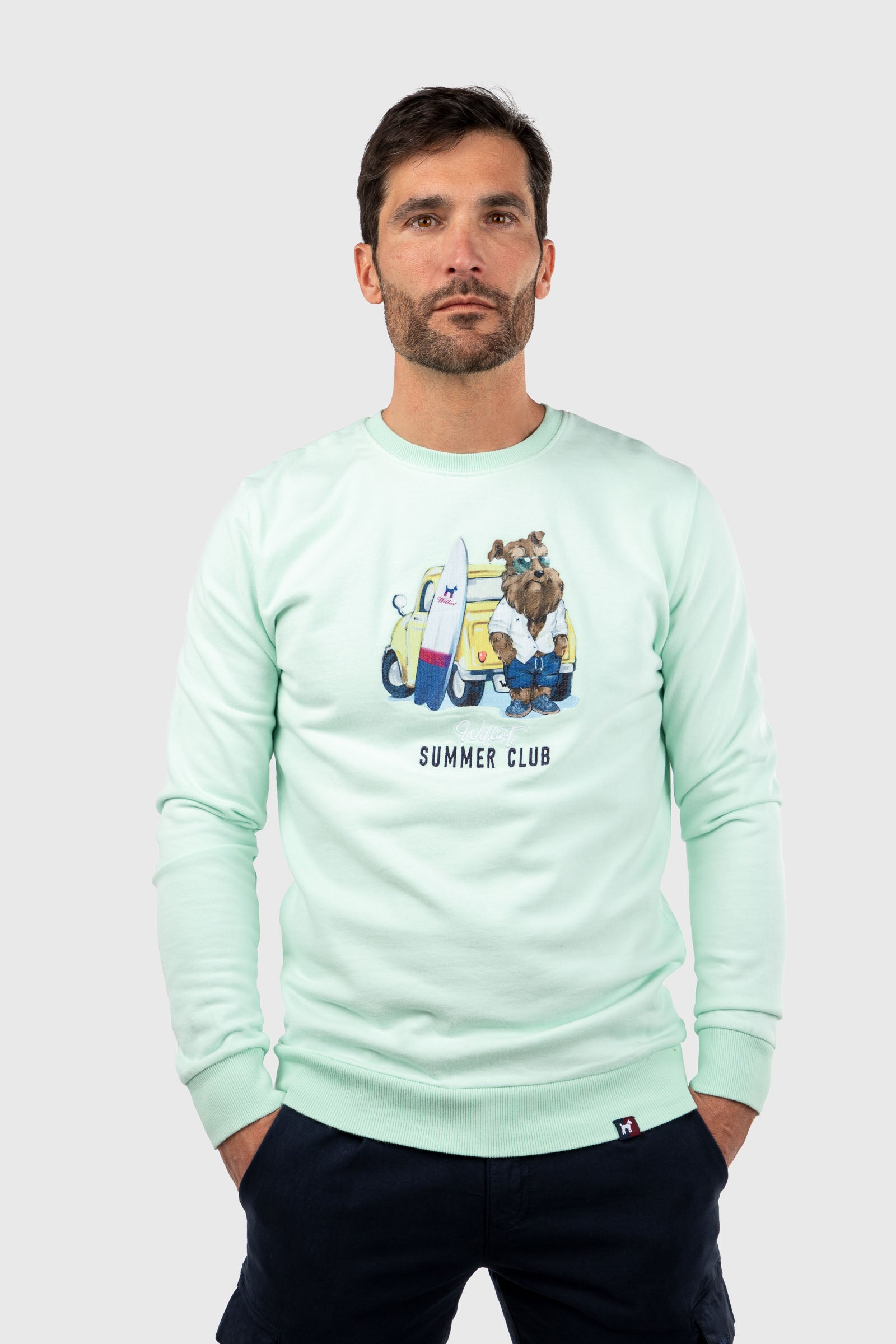 Sudadera Mr Williot Furgo Turquesa