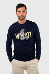 Sudadera Mr Williot Bulldog Marino