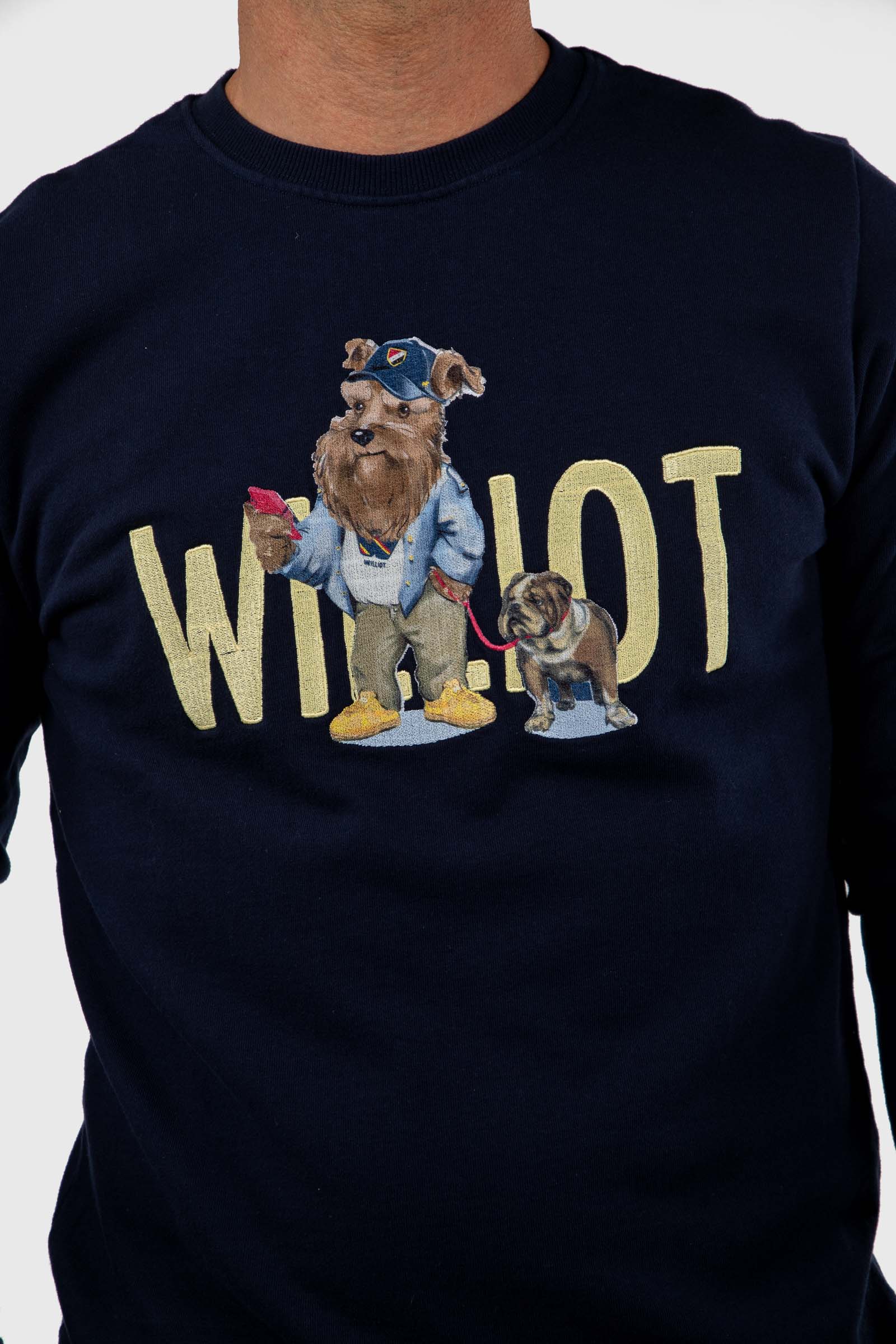 Sudadera Mr Williot Bulldog Marino