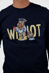 Sudadera Mr Williot Bulldog Marino
