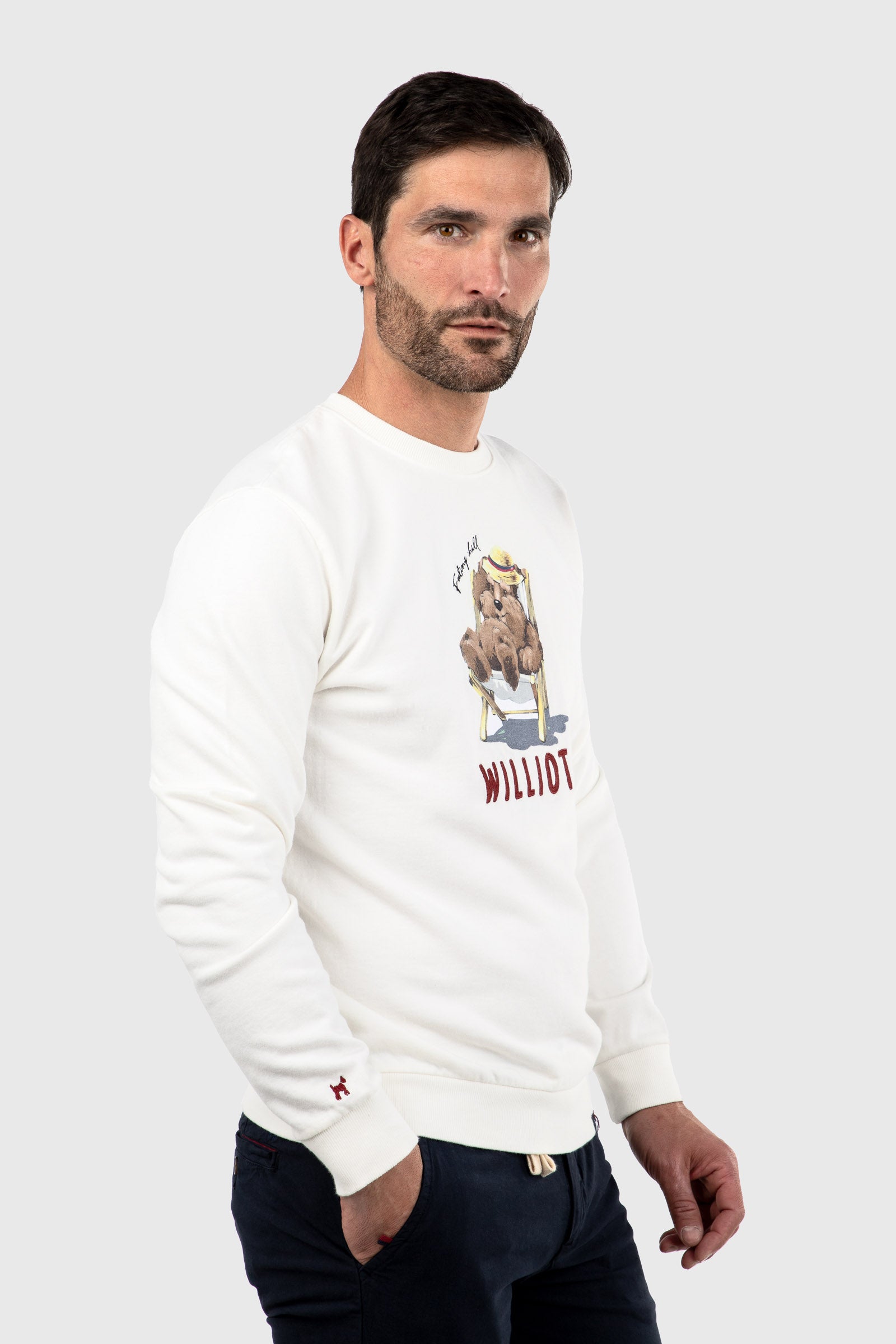 Sudadera Mr Williot Chill Crema
