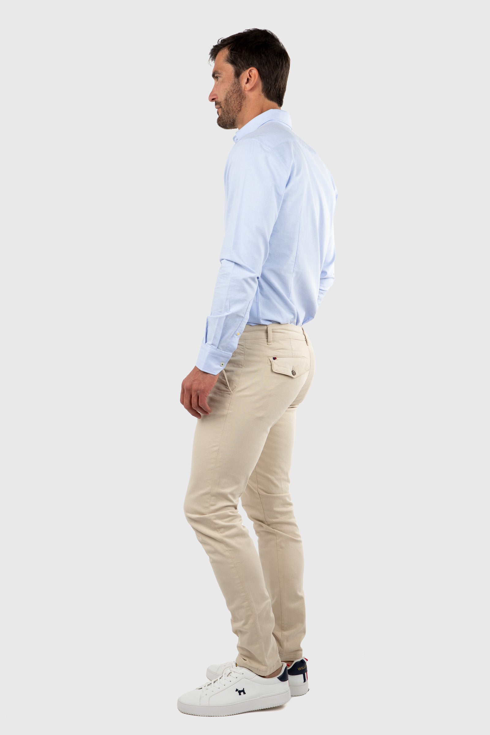 Pantalón Chino Slim Beige