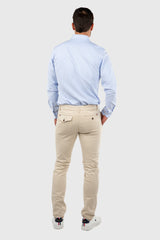 Pantalón Chino Slim Beige