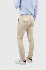 Pantalón Chino Slim Beige