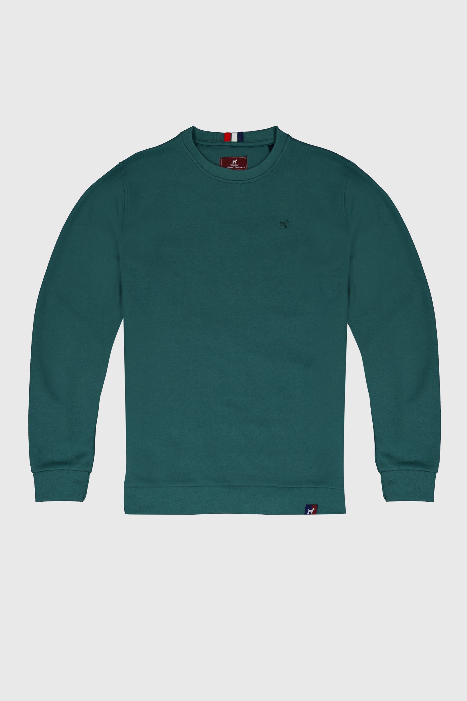 Sudadera Lavada Fade Out Verde Botella