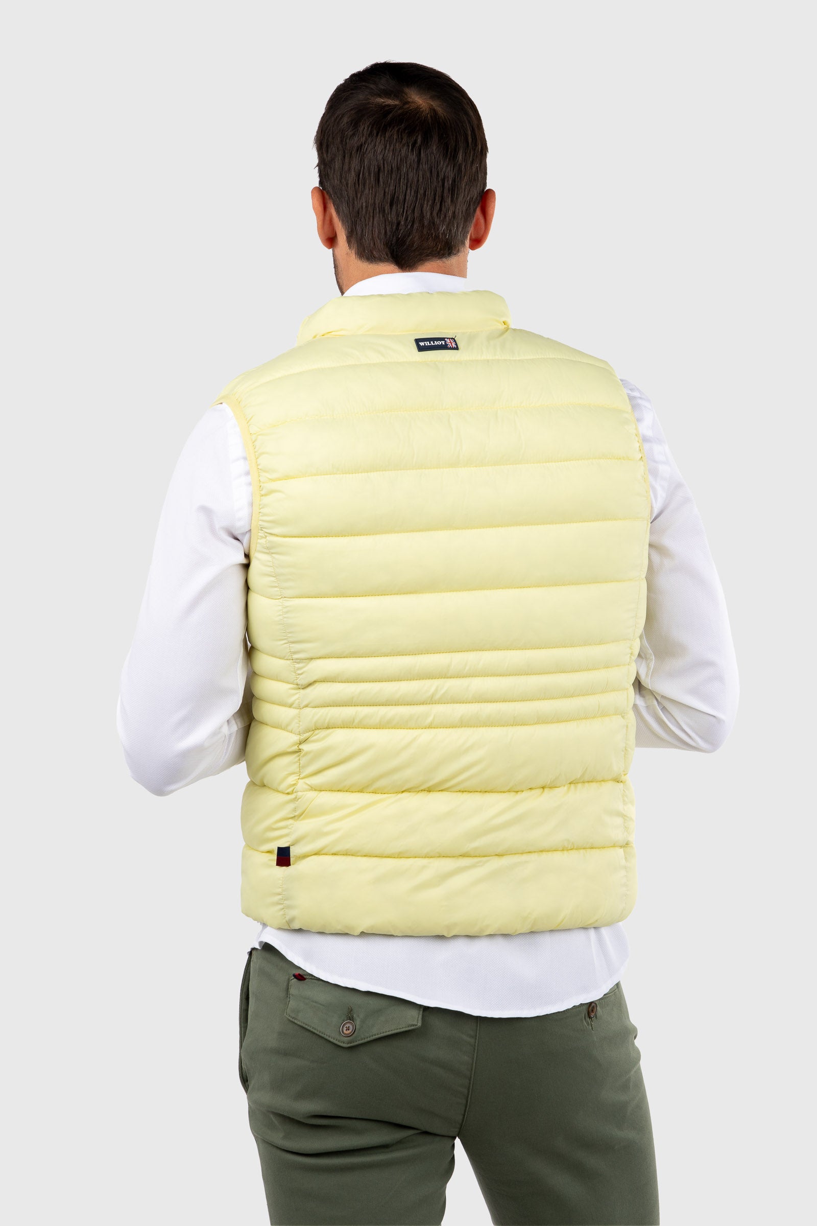 Chaleco Acolchado Ultraligero Amarillo Pastel
