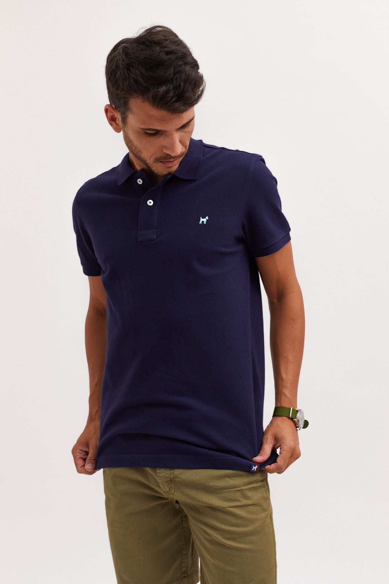 Polo Garment Dyed Marino