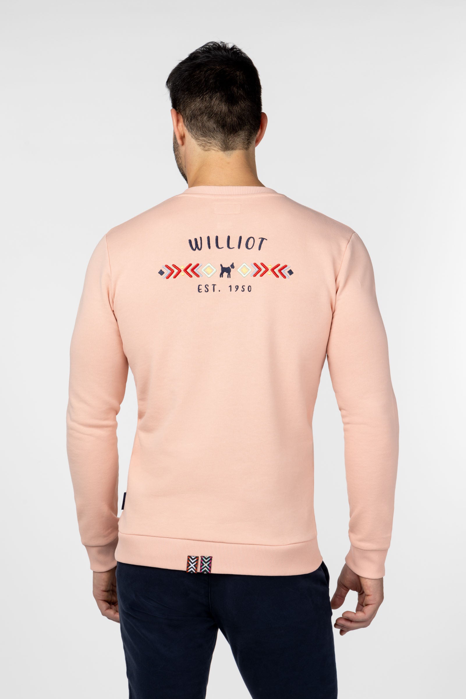Sudadera Étnica Bordada Coral
