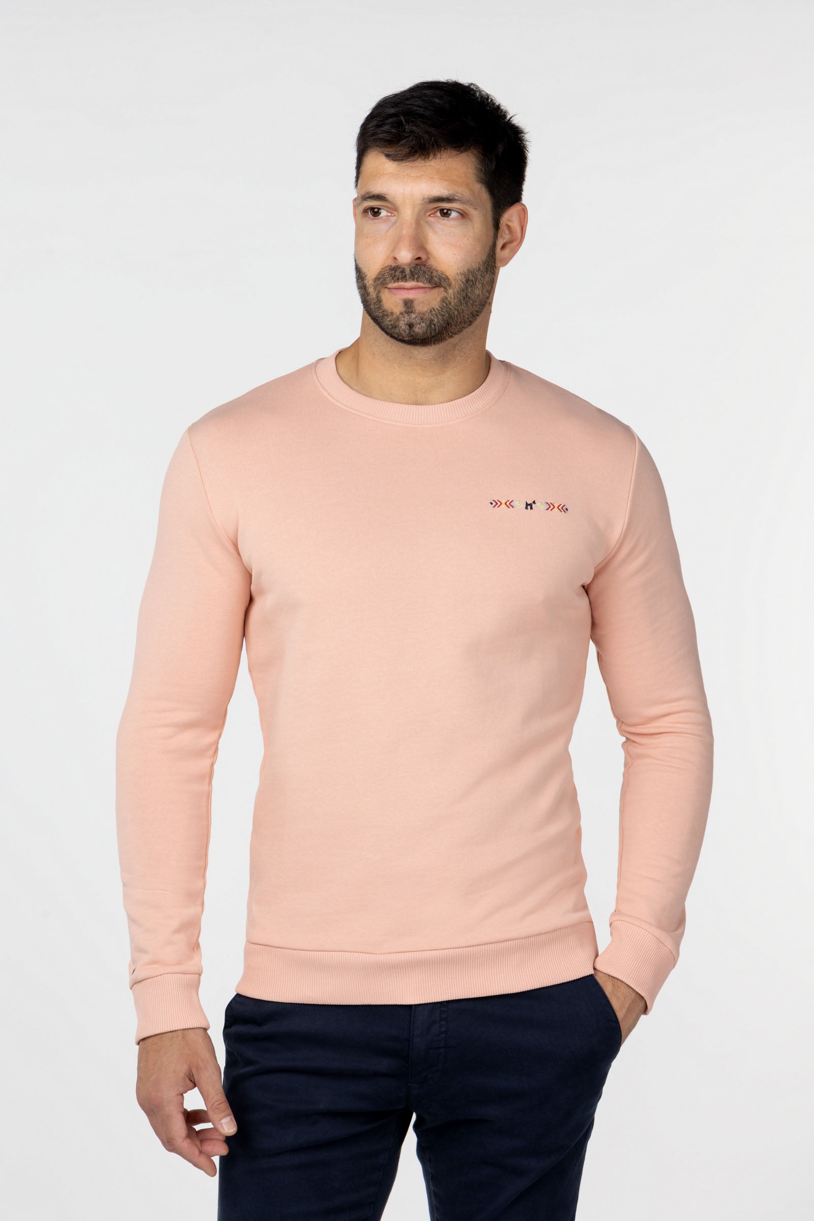 Sudadera Étnica Bordada Coral