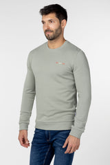 Sudadera Étnica Bordada Verde Khaki