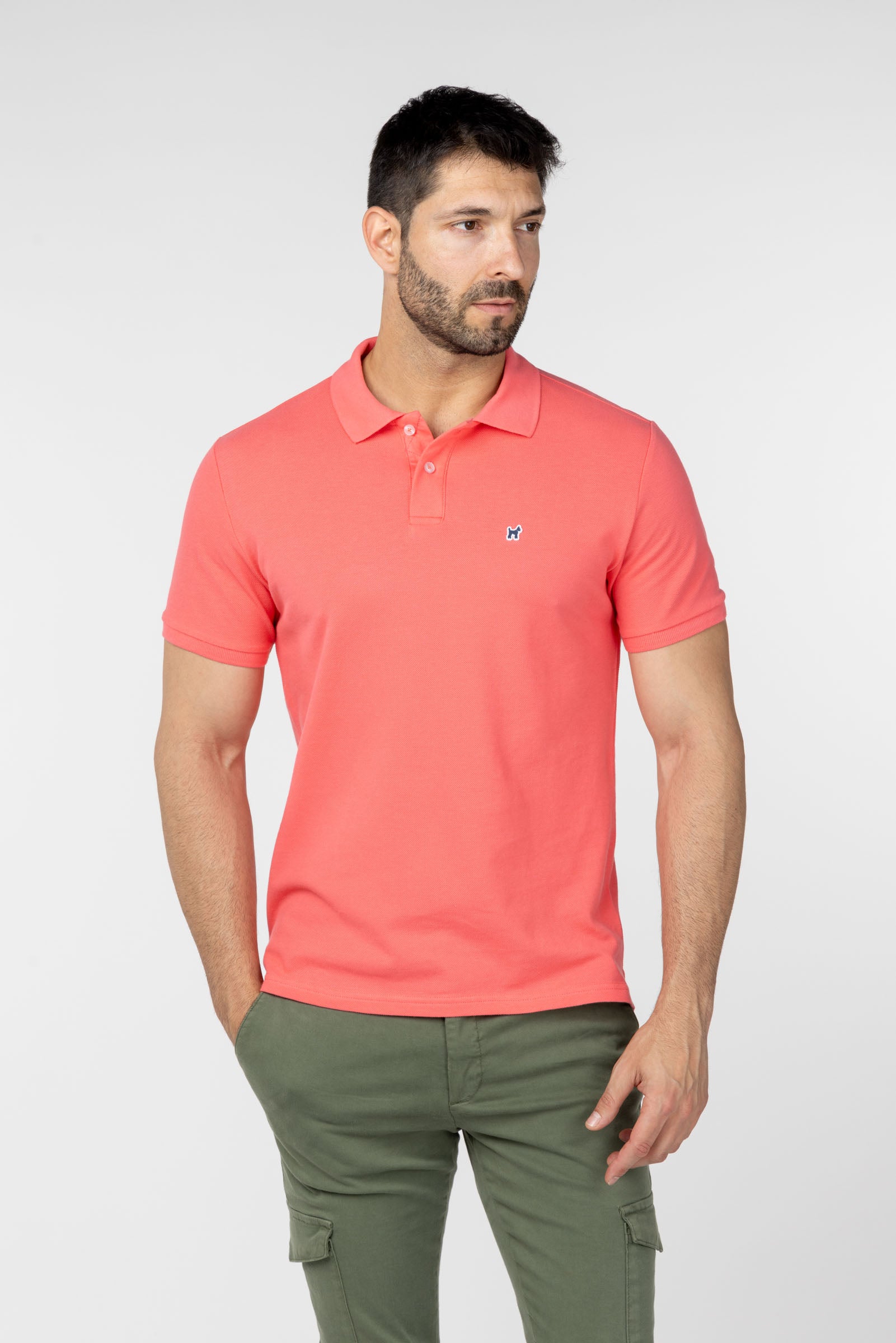 Polo Liso Coral