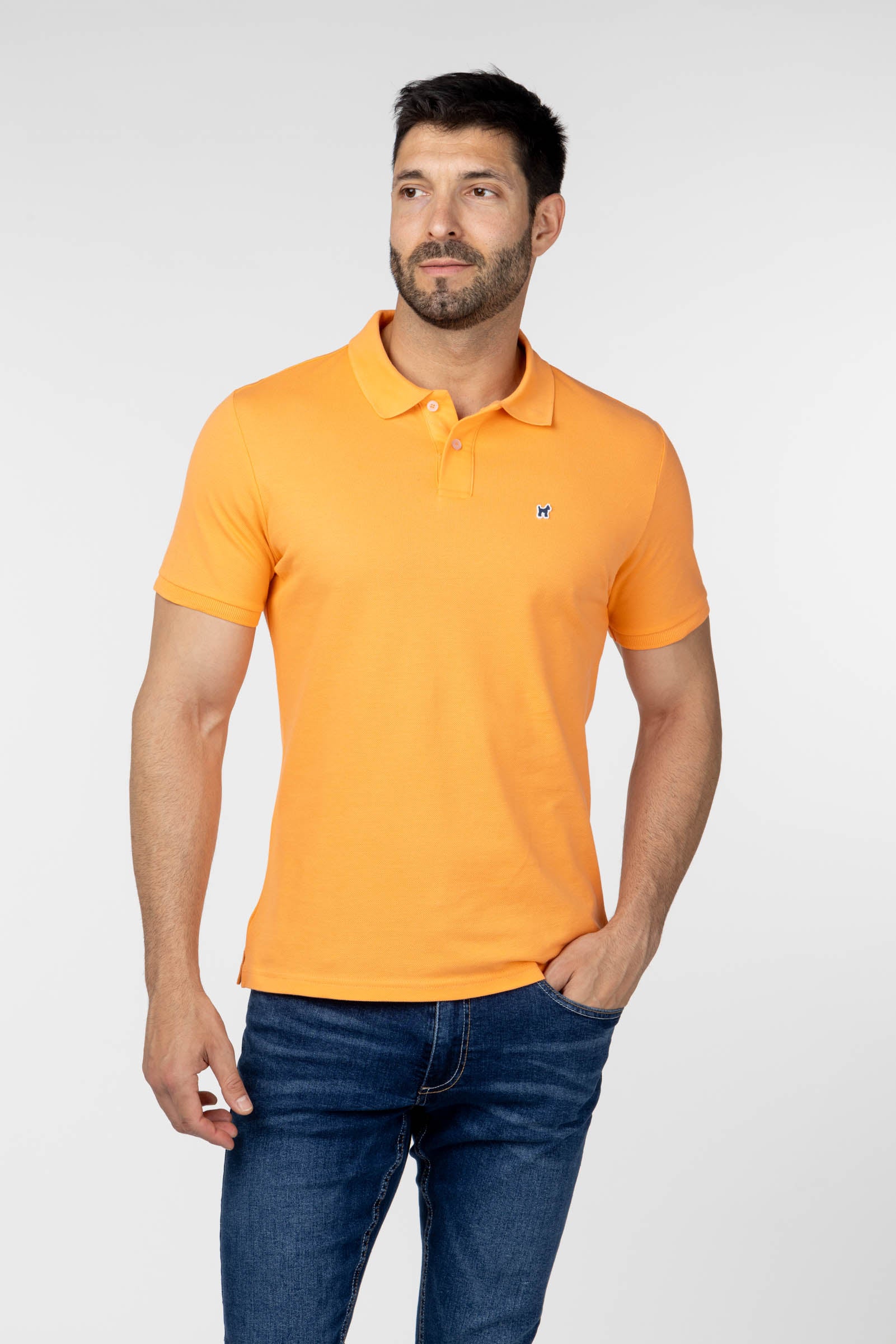 Polo Liso Naranja