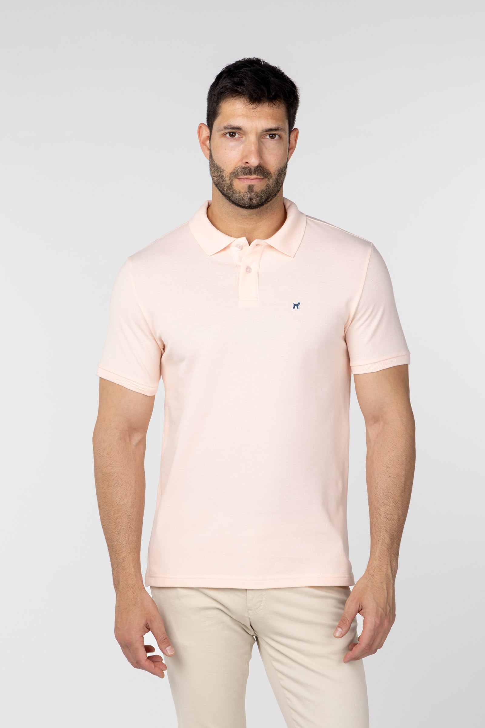 Polo Liso Rosa Pastel