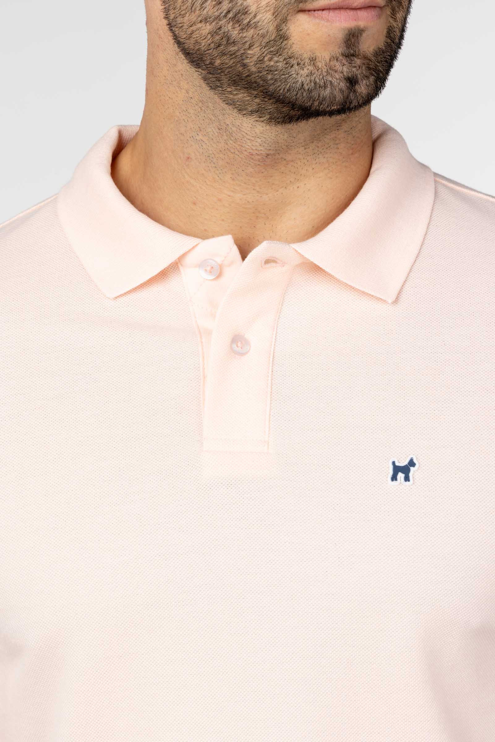 Polo Liso Rosa Pastel